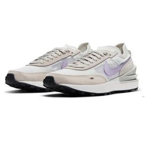 Nike Waffle Ones in Summit White/Infinite Lilac